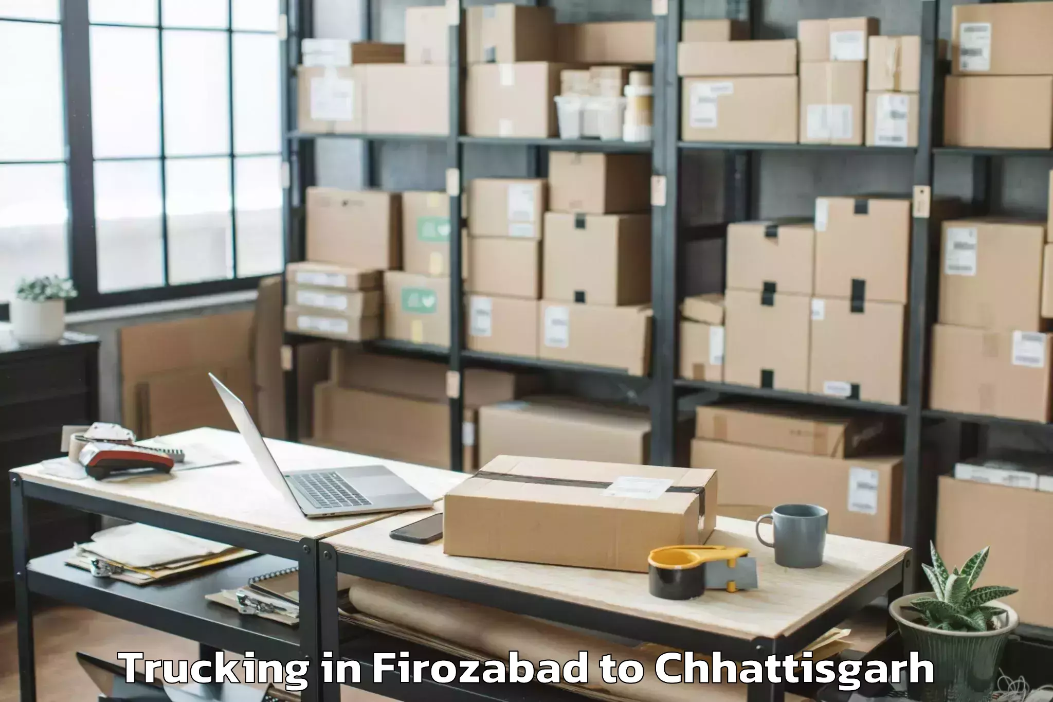 Hassle-Free Firozabad to Mahasamund Trucking